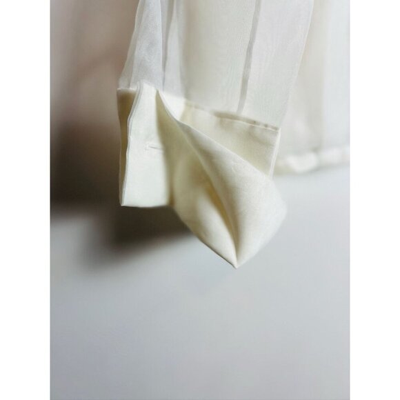 Vintage Michael Marcella 1980's Cocktail Party Shirt White Size 14 - Picture 4 of 10